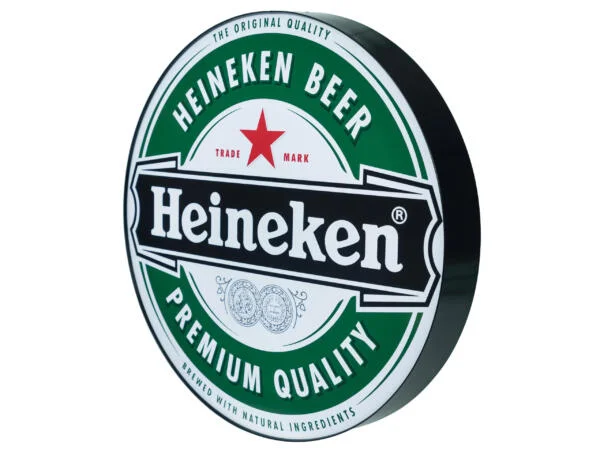 Megvilágított 3D LED Heineken Logo 50-80 CM sörreklám 50-80 CM