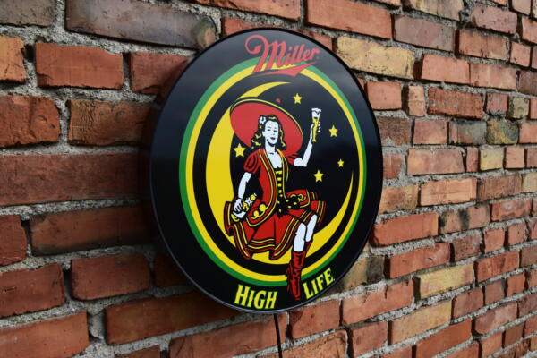 Podświetlane Logo 3D LED Miller High Life 50-80 CM Reklama Piwa