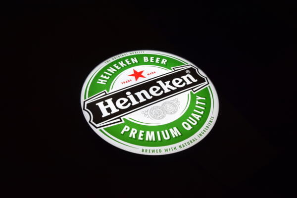 Podświetlane Logo 3D LED Heineken 50-80 CM Reklama Piwa