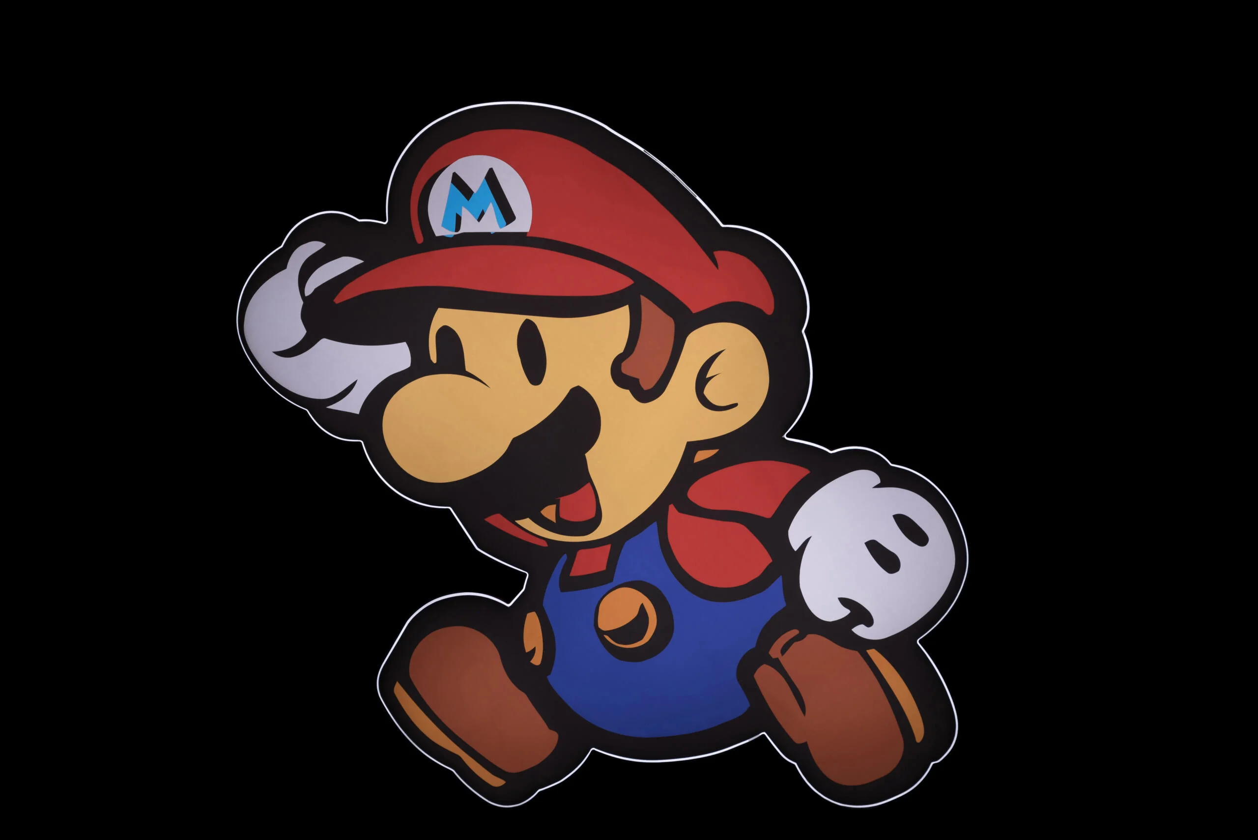 Logotipo grande LED 3D Super Mario Personaje Neón 54 CM