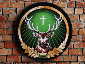 3D LED Jagermeister Neon Logo megvilágított jel a Pub Bar 50-80 CM sör reklámhoz
