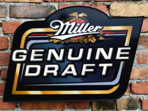 Illuminated 3D LED Miller Genuine Draft Logo 60×56 CM Beer Advertisement