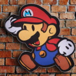 Duże Logo LED 3D Super Mario Figurka Postać Neon 54 CM Duże Logo LED 3D Super Mario Figurka Postać Neon 54 CM