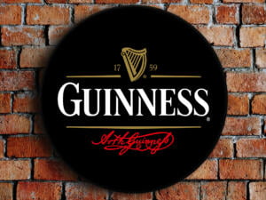 Illuminated 3D LED Guinness Logo 50-80 CM Beer Advertisement