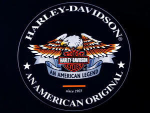 Illuminated 3D LED Harley Davidson Logo 50-80 CM