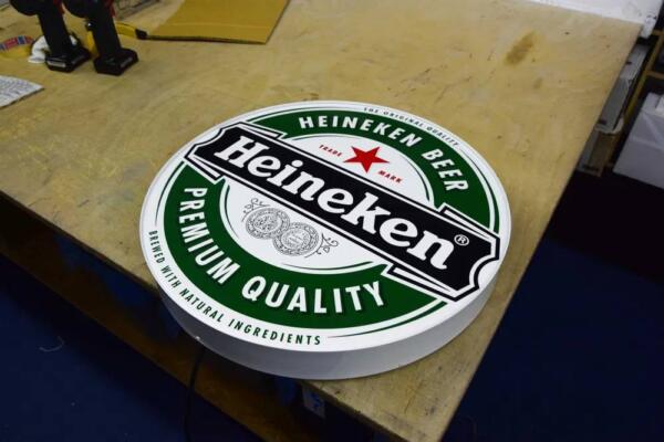 Podświetlane Logo 3D LED Heineken 50-80 CM Reklama Piwa