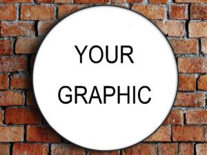 3D LED Backlit Logotipo Personalizado Gráficos 50-80 CM Publicidad
