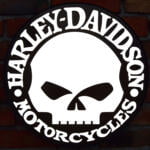 Podświetlane Logo 3D LED Harley Davidson Czaszka 50-80 CM Reklama Sklepu Salonu Podświetlane Logo 3D LED Harley Davidson Czaszka 50-80 CM Reklama Sklepu Salonu
