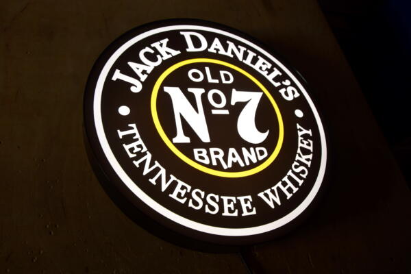 Podświetlane Logo 3D LED Whisky Jack Daniels 50-80 CM Reklama Piwa