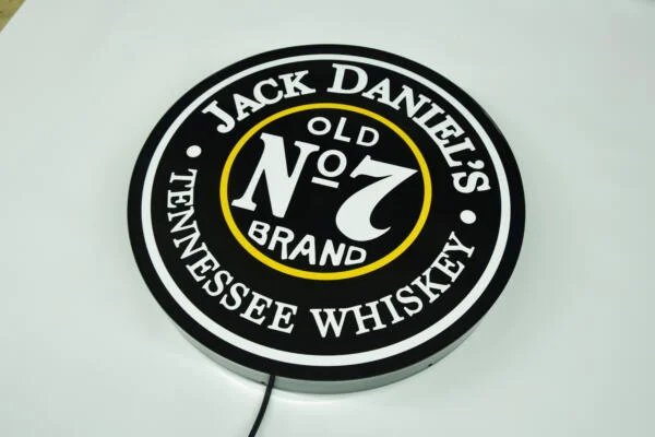 Iluminado 3D LED Whisky Jack Daniels Logo 50-80 CM Cerveza Publicidad