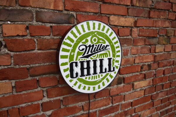 Podświetlane Logo 3D LED Miller Chill 50-80 CM Reklama Piwa