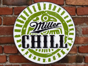 Illuminated 3D LED Miller Chill Logo 50-80 CM Beer Advertisement