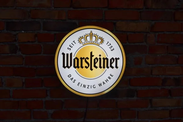 Verlicht 3D LED Warsteiner Logo 50-80 CM Bierreclame