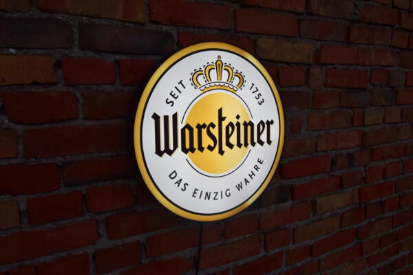 Podświetlane Logo 3D LED Warsteiner 50-80 CM Reklama Piwa