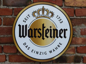 Logotipo Warsteiner 3D iluminado 50-80 CM Publicidad de cerveza