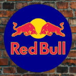 Logo Red Bull illuminé 3D LED 50-80 CM Publicité