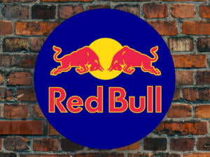 Iluminado 3D LED Red Bull Logo 50-80 CM Publicidad