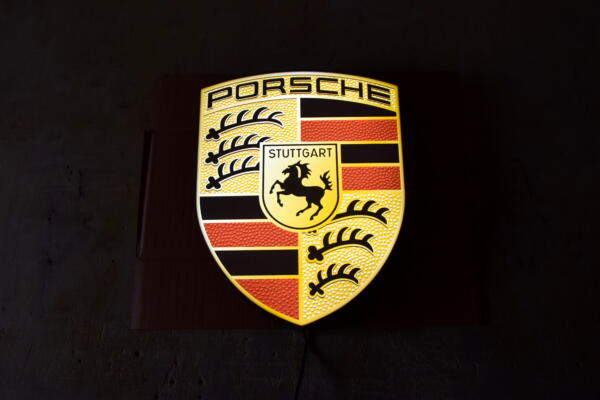 Podświetlane Logo 3D LED Porsche 50-80 CM Reklama