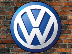 Iluminado 3D LED Volkswagen Logo 50-80 CM Publicidad