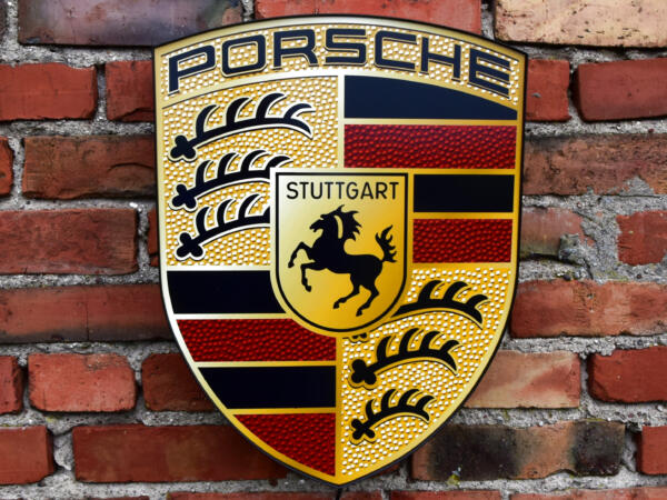 Podświetlane Logo 3D LED Porsche 50-80 CM Reklama