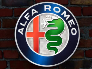 Iluminado 3D LED Alfa Romeo Logo 50-80 CM Publicidad