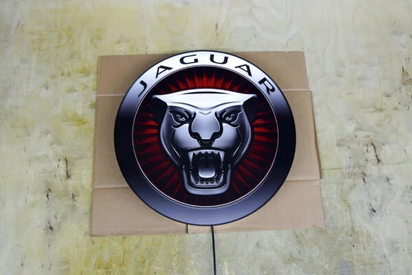 Svítící 3D LED logo Jaguar 50-80 CM Reklama