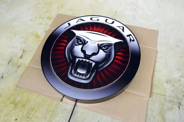 Svítící 3D LED logo Jaguar 50-80 CM Reklama