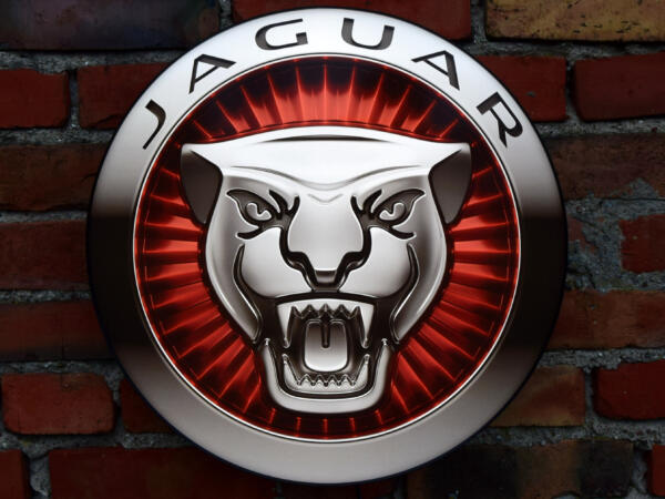 Podświetlane Logo 3D LED Jaguar 50-80 CM Reklama