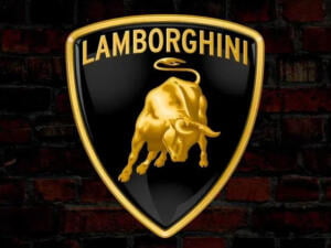 Verlichte 3D LED Lamborghini Logo 50-80 CM Reclame