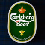 Logo Carlsberg LED 3D ovale illuminé 50-80 CM Publicité pour la bière