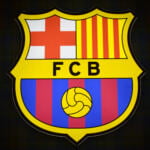Grand panneau LED 3D néon pour le logo du FC Barcelone 50 x 50 CM