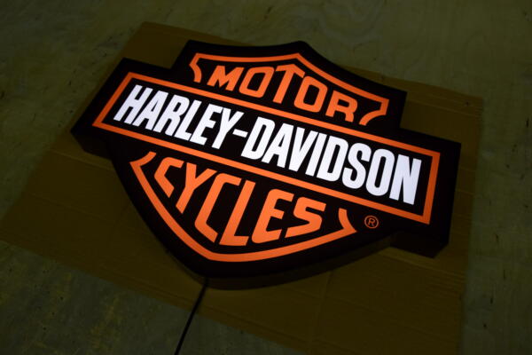Duże Logo LED 3D Harley Davidson Sign Neon 65 x 30 CM (Copy)
