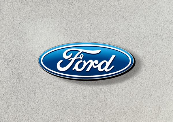 Duże Logo LED 3D Ford Sign Neon 70 x 28 CM Advertisement