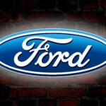 Duże Logo LED 3D Ford Sign Neon 70 x 28 CM Advertisement Duże Logo LED 3D Ford Sign Neon 70 x 28 CM Advertisement