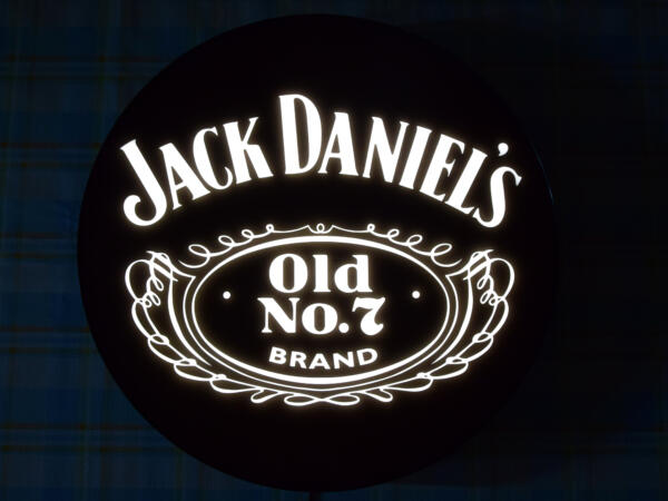 Podświetlane Logo 3D LED Whisky Jack Daniels 50-80 CM Reklama