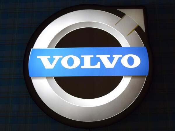 Iluminado 3D LED Volvo Logo 50-80 CM Publicidad