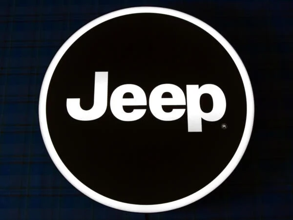 Podświetlane Logo 3D LED Jeep 50-80 CM Reklama
