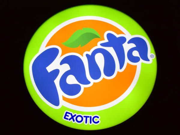 Podświetlane Logo 3D LED Fanta Exotic 50-80 CM Reklama