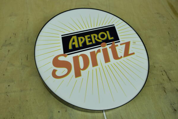 Podświetlane Logo 3D LED Aperol Spritz Likier 50-80 CM Reklama
