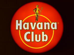 Verlicht 3D LED Havana Club Rum Logo 50-80 CM Reclame