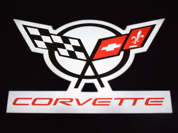 Podświetlane Logo 3D LED Chevrolet Corvette 50-70 CM Reklama