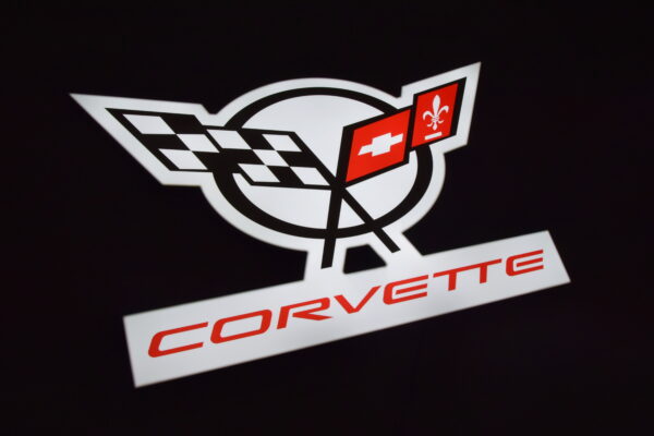 Podświetlane Logo 3D LED Chevrolet Corvette 50-70 CM Reklama